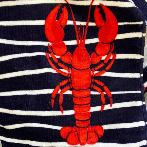 Brooks Brothers Other - Brooks Brothers Lobster Striped Beach towel NWT